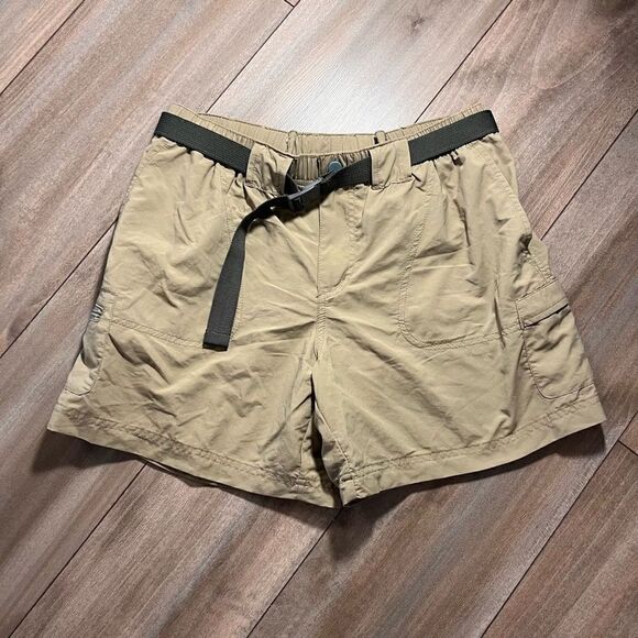 Columbia PFG‎ Tan Athletic Cargo Shorts Men Medium Bin H-2 - Picture 1 of 4